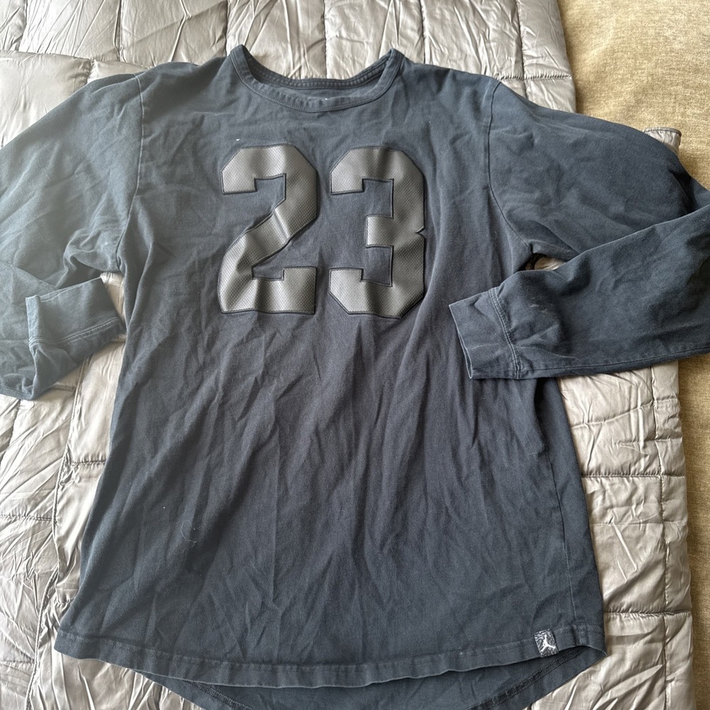 Jordan 23 Black Long Sleeve Men's Large Super Cool Shirt